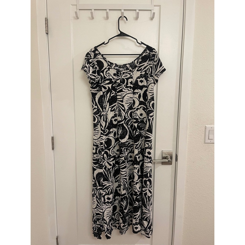 Vintage 90s 80s Maxi Cottagecore Dress Black GrandmaCore Whimseygoth‎